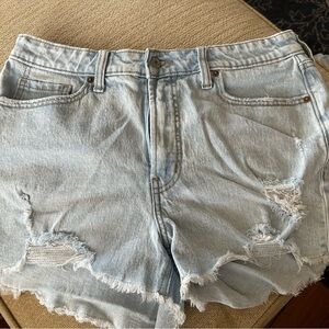 Old Navy Light Wash Distressed Jean Shorts